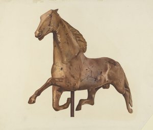 Segnavento a forma di cavallo