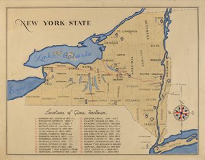 Mappa dello stato di New York