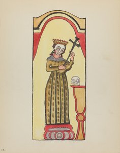 Tavola 12: Santa Rita: Dal Portfolio "Disegni coloniali spagnoli del Nuovo Messico" da American 20th Century