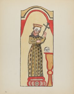 Tavola 12: Santa Rita: Dal portfolio "Disegni coloniali spagnoli del Nuovo Messico" da American 20th Century