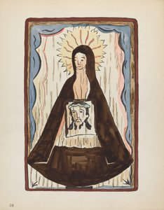 Piatto 20: Santa Veronica: Dal portfolio "Design coloniali spagnoli del Nuovo Messico"