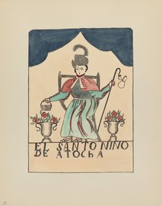 Tavola 24: Il Bambino Perduto di Atocha: Dal Portfolio "Designs Coloniali Spagnoli del Nuovo Messico" da American 20th Century