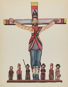 Tavola 29: San Acacio: dal portfolio "Disegni coloniali spagnoli del Nuovo Messico"