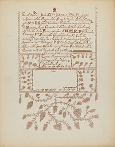 Tavola 3: Libro delle Visite di Pecos: Dal Portfolio "Design Coloniali Spagnoli del Nuovo Messico"