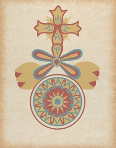 Progetto della porta della Missione di Santa Barbara dal portfolio "Arte decorativa della California spagnola"