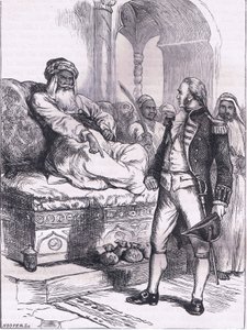 Capitano Bainbridge e il Dey di Algeri, illustrazione da Cassells History of the United States pubblicata da Cassell, Petter & Galpin, c.1900 da American English school