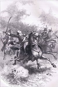La carica di Pulaski, illustrazione da Cassells History of the United States pubblicata da Cassell, Petter & Galpin, c.1900 (litografia) da American English school