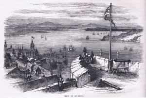 Veduta di Quebec, illustrazione da Cassells History of the United States pubblicata da Cassell, Petter & Galpin, c.1900 da American English school