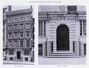 Charles A Platt: 47 e 49 East Sixty-Fifth Street, New York, Dettaglio dell