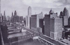 Chicago: Wacker Drive e ponti sul fiume Chicago da American Photographer (after)
