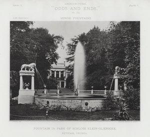Fontana nel Parco di Schloss Klein-Glienicke, Potsdam, Prussia da American Photographer (after)