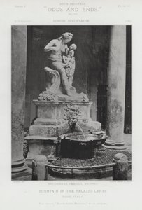 Fontana nel Palazzo Lante, Roma, Italia da American Photographer (after)