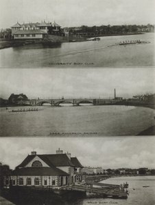 Università di Harvard: University Boat Club, Larz Anderson Bridge, Weld Boat Club da American Photographer (after)