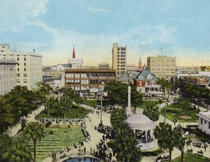 Hemming Park dal Windsor Hotel, Jacksonville, Florida da American Photographer (after)