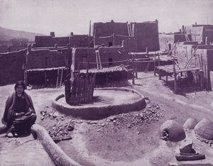 Corte interna di una città Pueblo, Arizona