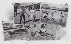 Divertimenti giovanili sulla spiaggia