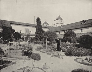 Missione di Santa Barbara, California (foto in b/n)