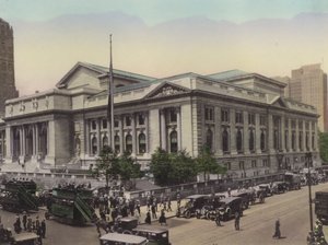 New York: Biblioteca Pubblica, Fifth Avenue e West 42nd Street da American Photographer (after)