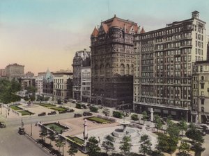 New York: La Piazza e la Fontana Memoriale di Pulitzer da American Photographer (after)