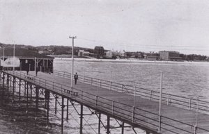 Old Orchard Beach, Maine: Vista dal molo sull