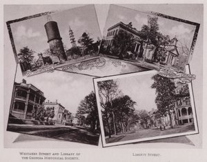 Vecchio Bethel dei Marinai; Riserva; Prima Chiesa Battista Africana; Residenza Hardee; Prima Chiesa Battista Bianca; Whitaker Street e Biblioteca della Società Storica della Georgia; Liberty Street (foto in b/n) da American Photographer (after)