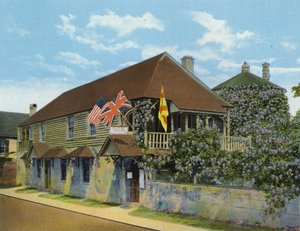 La casa più antica degli Stati Uniti, St Francis Street, St Augustine, Florida