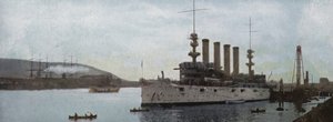 Oregon: Incrociatore governativo nel porto di Portland da American Photographer (after)