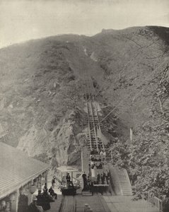 Ferrovia di Pasadena Mountain, California (foto in b/n) da American Photographer (after)