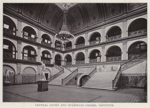 Philadelphia: Corte Centrale e Scale, Drexel Institute da American Photographer (after)