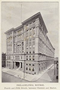 Philadelphia: Philadelphia Bourse, Fourth e Fifth Streets, tra Chestnut e Market da American Photographer (after)