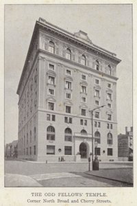 Philadelphia: Tempio degli Odd Fellows, Angolo North Broad e Cherry Streets da American Photographer (after)