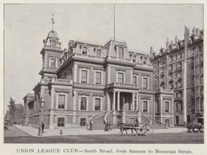 Philadelphia: Union League Club, South Broad, da Sansom a Moravian Street