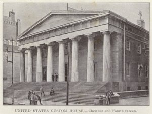Philadelphia: Dogana degli Stati Uniti, Chestnut e Fourth Streets da American Photographer (after)