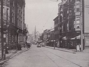 Providence, Rhode Island: Westminster Street East dalla Cattedrale da American Photographer (after)