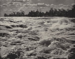 Rapide del Niagara sopra le cascate (foto in b/n) da American Photographer (after)