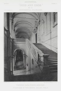 Scala nella Brera, Milano, Italia (foto in b/n) da American Photographer (after)