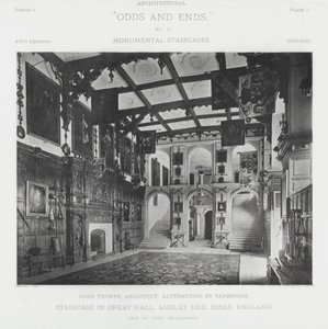 Scala nella Grande Sala, Audley End, Essex, Inghilterra da American Photographer (after)