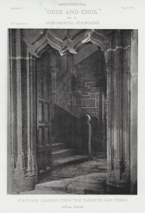 Scala che conduce dal Chiostro, San Tomas, Avila, Spagna da American Photographer (after)