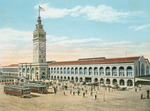 Il Ferry Building, Piede di Market Street, San Francisco, California da American Photographer (after)