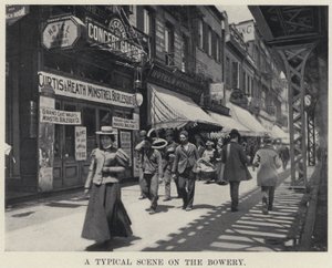 Una scena tipica sulla Bowery