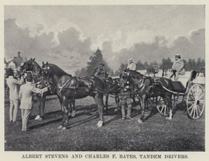 Albert Stevens e Charles F Bates, conducenti in tandem da American Photographer