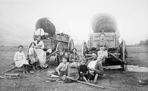 Famiglia di pionieri americani, c.1870 da American Photographer