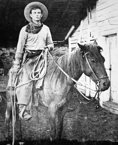 Cowboy americano in Kansas, c.1880