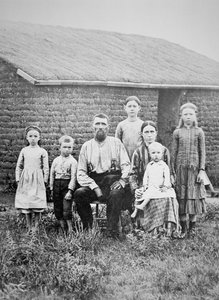 Famiglia di pionieri americani, c.1870 da American Photographer