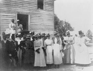 Una chiesa afroamericana in Georgia, c.1899