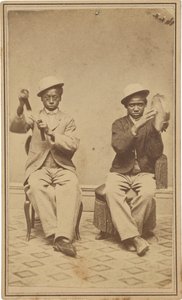 "Ragazzi della campana alla Barrett House, Burlington, Iowa", 1863 ca. 1863 (foto) da American Photographer