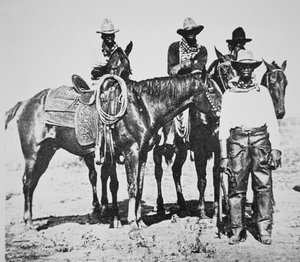 Cowboy neri a Bonham, Texas, c.1890 da American Photographer