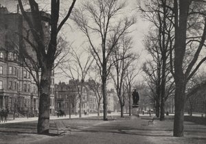 Boston: Commonwealth Avenue (foto b/n) da American Photographer