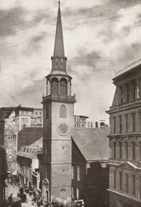 Boston: Old South Church, Washington Street (foto b/n) da American Photographer