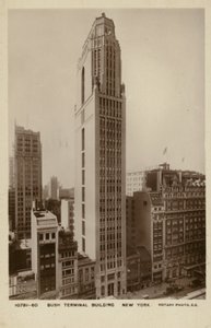 Edificio Bush Terminal, New York City, USA (foto b/n) da American Photographer